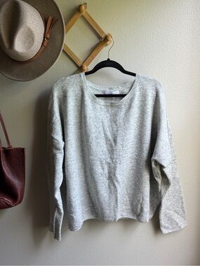 CJLA Charolette Light Gray Cozy Knit Sweater